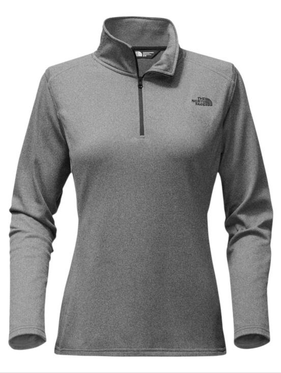 The North Face Tops - The North Face Tech Glacier 1/4 Zip Fleece Pullover Grey Womens Small